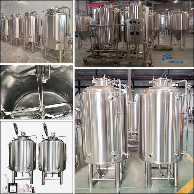 Bồn khuấy trộn inox Bồn khuấy trộn inox