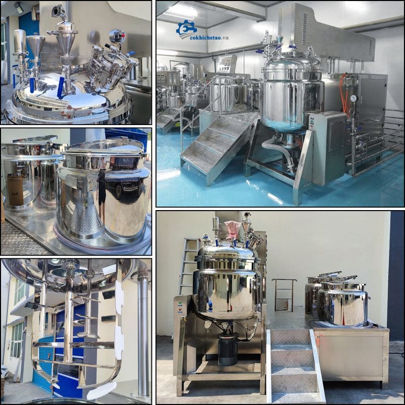Máy đồng hóa mỹ phẩm hút chân không Máy đồng hóa mỹ phẩm hút chân không