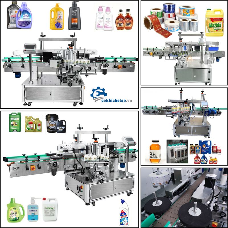 Thiết bị dán nhãn chai tự động