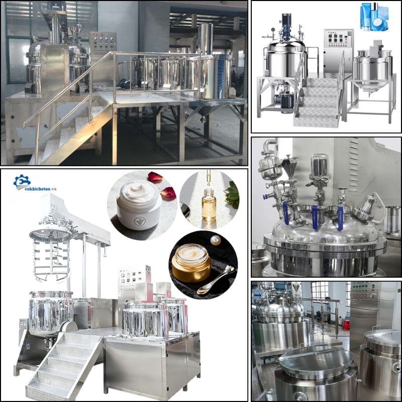 Máy nhũ hóa mỹ phẩm tự động Máy nhũ hóa mỹ phẩm tự động